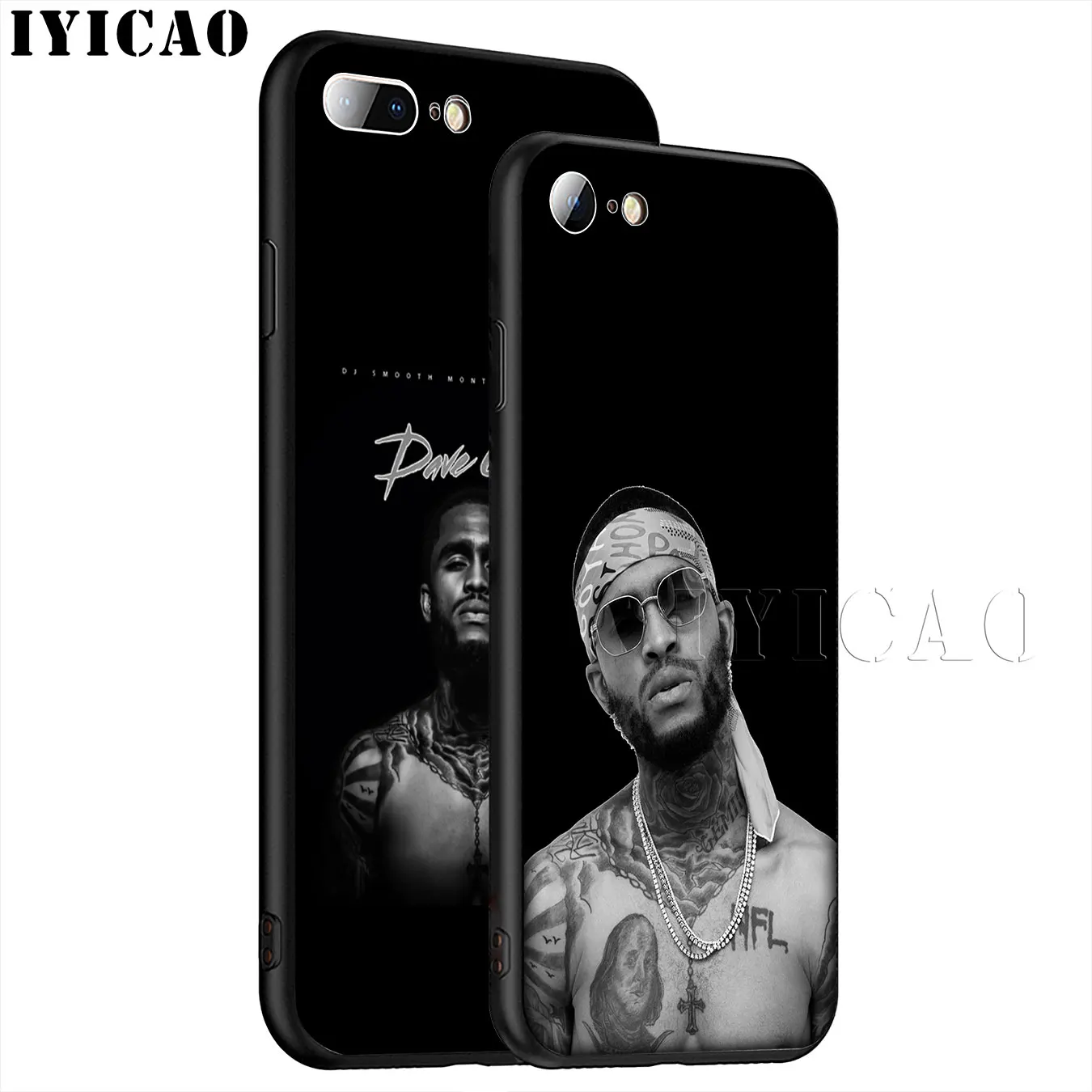 IYICAO Dave East Soft Silicone Phone Case for iPhone XR X XS 11 Pro Max 6 6S 7 8 Plus 5 5S SE TPU Black Cover |