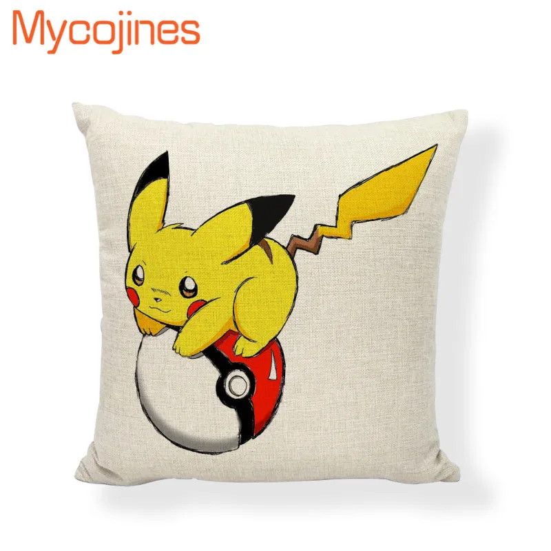 Горячая kawaii pokemon чехлы на подушки Рождество Шиншилла любовь дома декоративные гостиной диван сиденье квадратная Свадебная наволочка