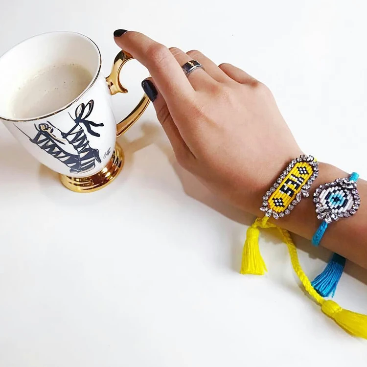 Новое поступление красочный браслет ручной работы в богемном стиле плетеные