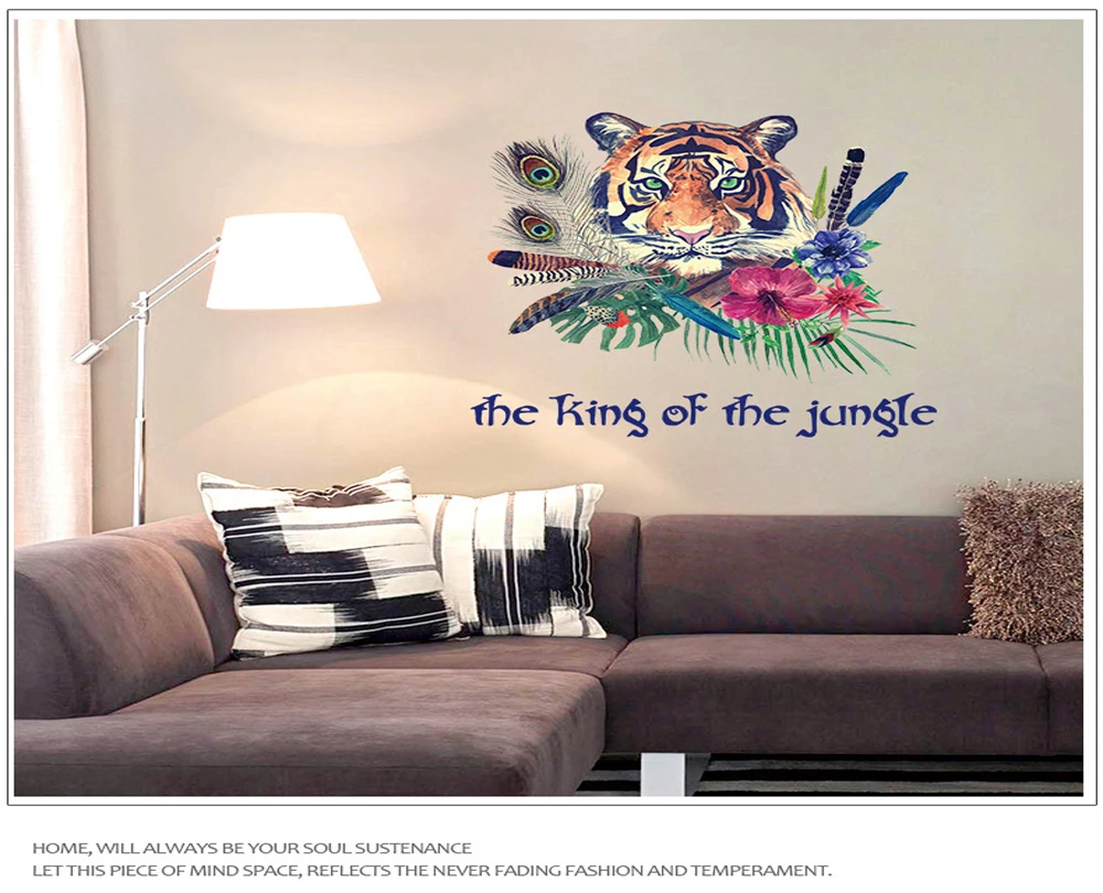 Креативные наклейки животные обои домашнее украшение настенные Декор искусство