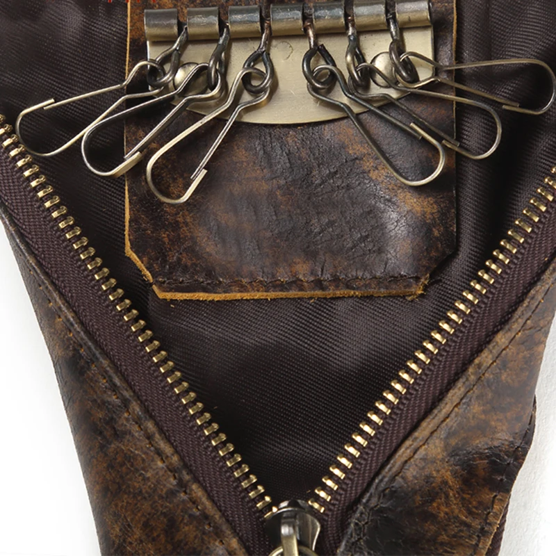 Брелок для Ключей Застежка молния сумки ключей кошелек с крючком брелок Винтаж