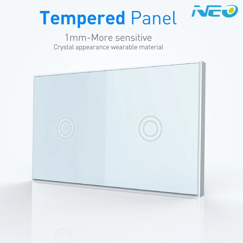 NEO Coolcam умный дом Z-Wave Plus 2CH US выключатель света совместимый с Z-wave 300 серии и 500 серии домашней автоматизации