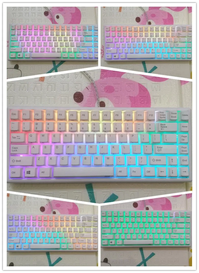 Plum NIZ 84 емкостная механическая клавиатура 35g подобная RGB игровая программируемая