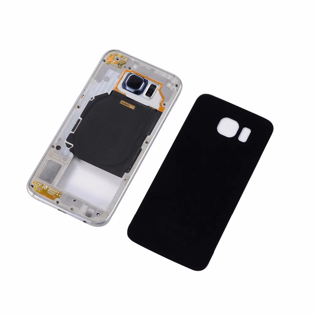 Для Samsung Galaxy S6 G920 SM-G920 G920F G920A G920P металлический корпус с одной картой (крышка