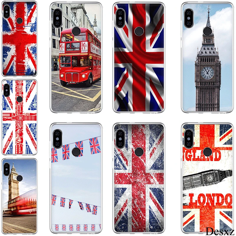 Чехол для телефона Xiaomi Redmi 3S 3 4A 4X 5 5A Plus 6 6A S2 7 Go Pro Union Jack с британским флагом жесткий