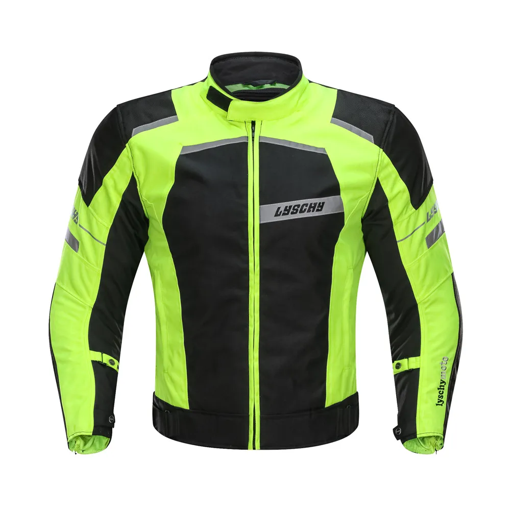 LYSCHY Urban Moto мотоциклетная куртка, пальто для верховой езды, светоотражающая одежда, мужская Броня, защитный костюм, Мужская экипировка, мужские гоночные куртки - Цвет: Hi-viz Jacket