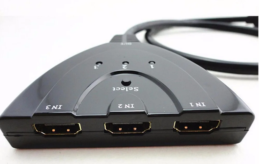 3 Порты и разъёмы совместимому с HDMI переключатель в 1 из 1080P Адаптер Hub Splitter Wandler