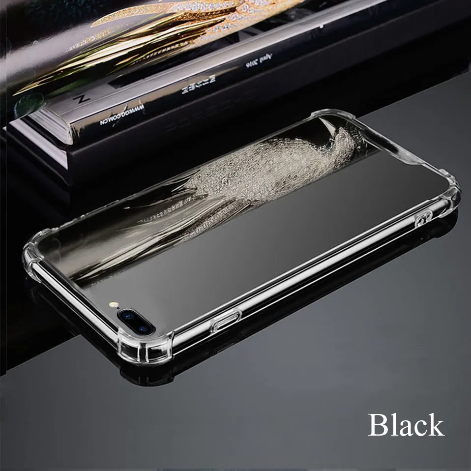 Electroplating Mirror Phone Cases For iphone X TPU Anti Knock 7 86 6s ipone 8 Plus 6 Back Protector |