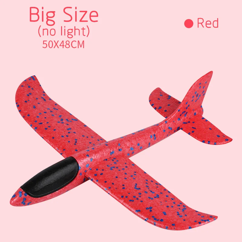 Big Size-Red 48 см ручной бросок самолет EPP планер из пеноматериала Запуск планер модель самолета на открытом воздухе забавные игрушки - Цвет: Big Size-Red