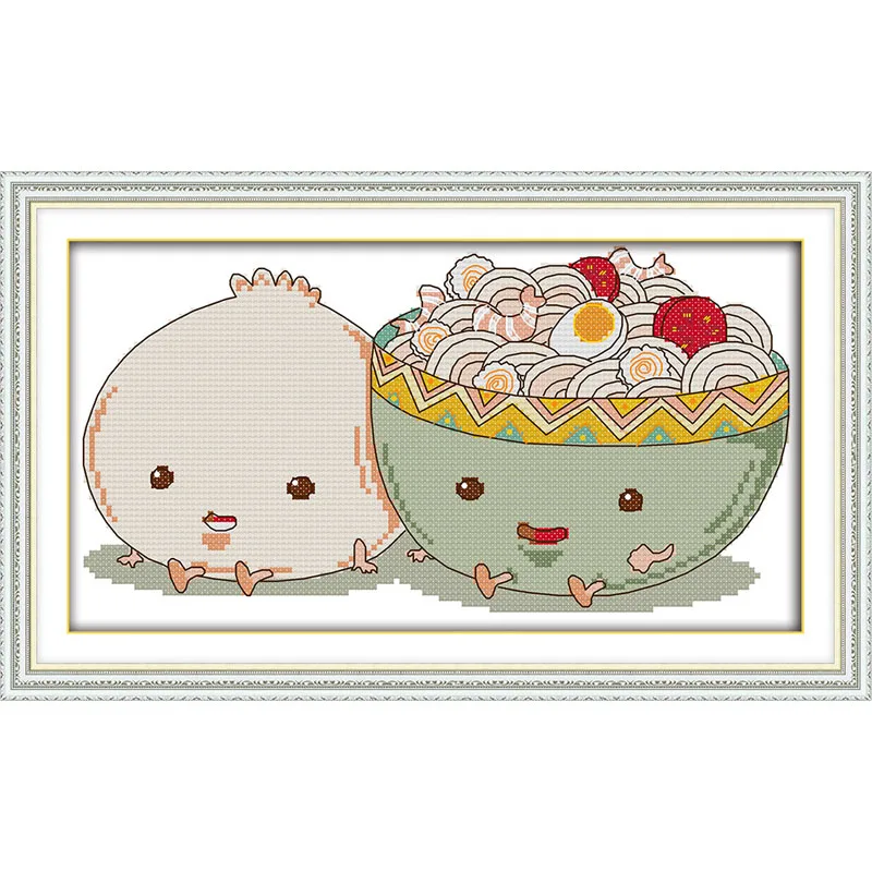&quotAre you hungry&quotcartoon Needlework stitch DIY Cross Stitch Sets For Embroidery kits 11CT&amp14CT Counted Cross-Stitching new | Дом и
