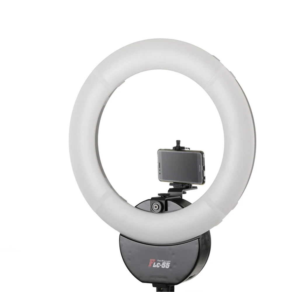 55W Soft Ring Lighting 5600K Portable Video Selfie Light for Studio Fotografia With Phone Bracket+Filter | Электроника