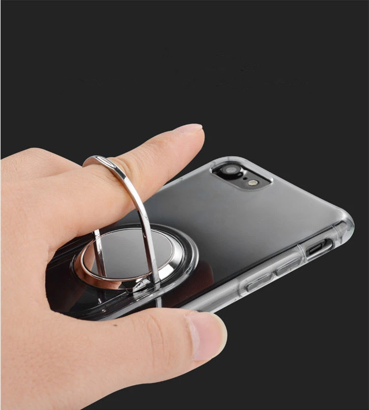 VNSTRIP прозрачный противоударный ТПУ чехол для iPhone 67 360 Вращающийся палец телефона