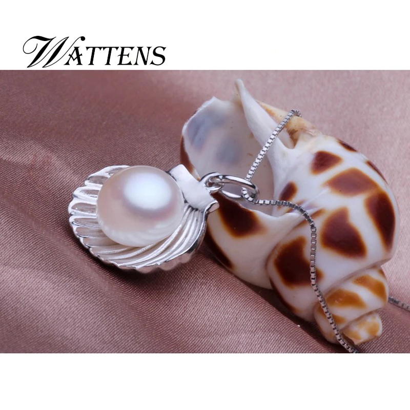 Модные жемчужные украшения WATTENS натуральный кулон с жемчужной раковиной