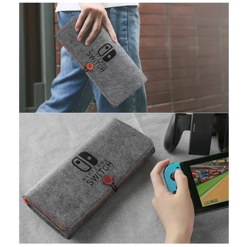 Чехол для Nintendo Switch из фетра сумка переноски портативная игровая консоль Traval