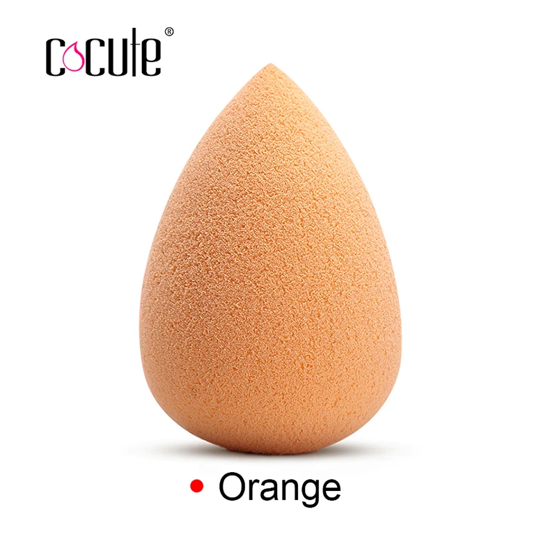 Cocute beauty губка для макияжа, косметическая пуховка, гладкая основа, губка для макияжа, высокое качество, пудра для лица, цветная пуховка для подарка