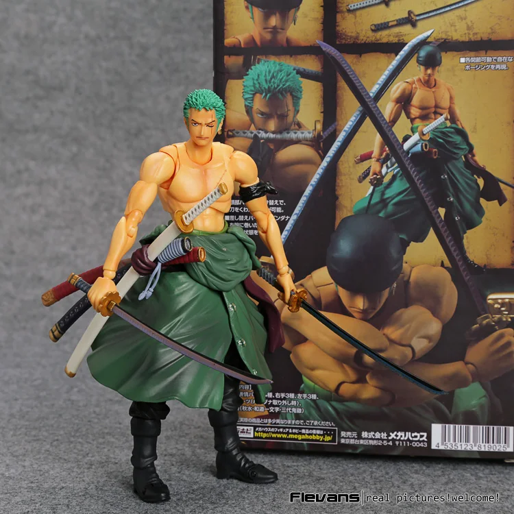 zoro MegaHouse переменные герои действия одна деталь Луффи Ace Зоро Сабо Law Nami Dracule Mihawk ПВХ фигурка Коллекционная модель игрушки - Цвет: zoro