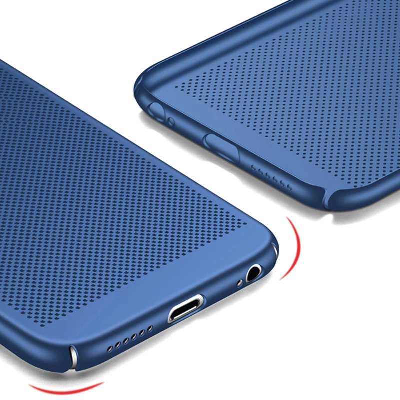 YOJOCK дышащий чехол для телефона IPhone 7 8 Plus 6s 5S SE ударопрочный задней панели ПК
