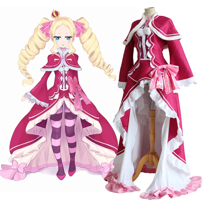 

Re: Zero Kara Hajimeru Isekai Seikatsu Beatrice Re: Life in a Different World from Zero Cosplay Halloween Party Dress with Cloak