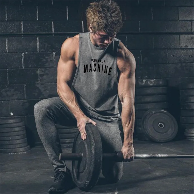 

Muscleguys Mens Bodybuilding Tank top Gyms Fitness sleeveless shirt 2020 Male Cotton clothing Fashion Singlet vest Undershirt