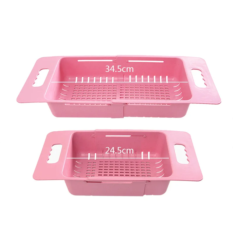 Multifunctional Washing Basin Drain Basket Rectangular Plastic Fruit Bowl Household Kitchen Sink Storage | Дом и сад
