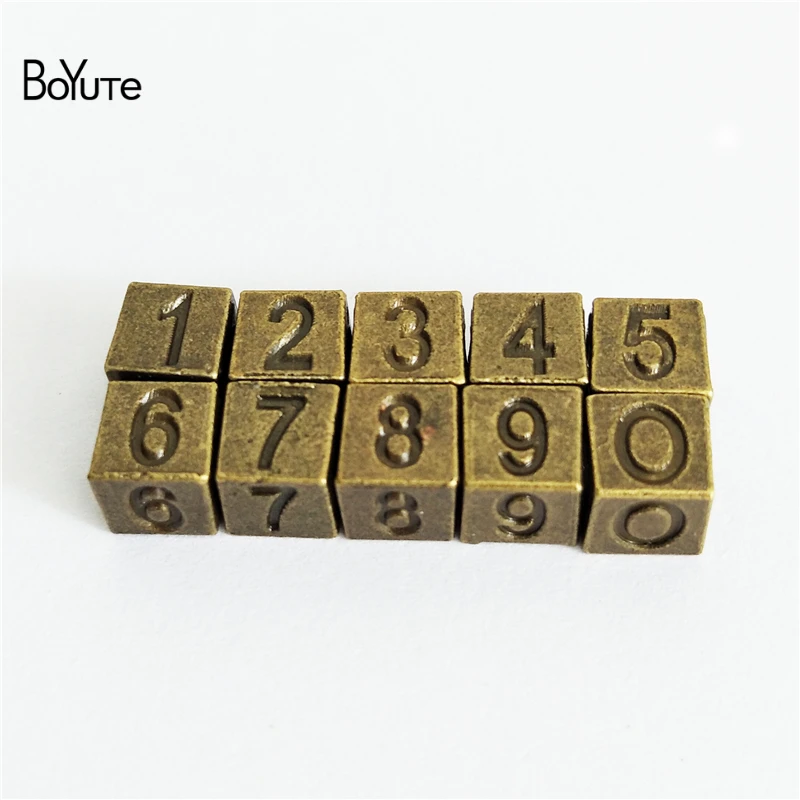 BoYuTe (10 компл./лот) 5 мм большое отверстие 6*6*6 Квадратные бусины из металлического