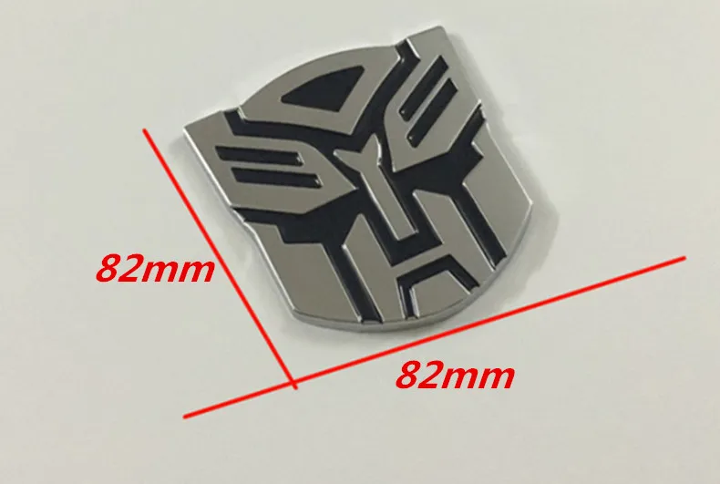 82mm ABS 3d наклейки для автомобиля трансформеры для автомобиля логотип окна хвост автомобиля украшения кузова автомобиля Стайлинг - Название цвета: 82mm