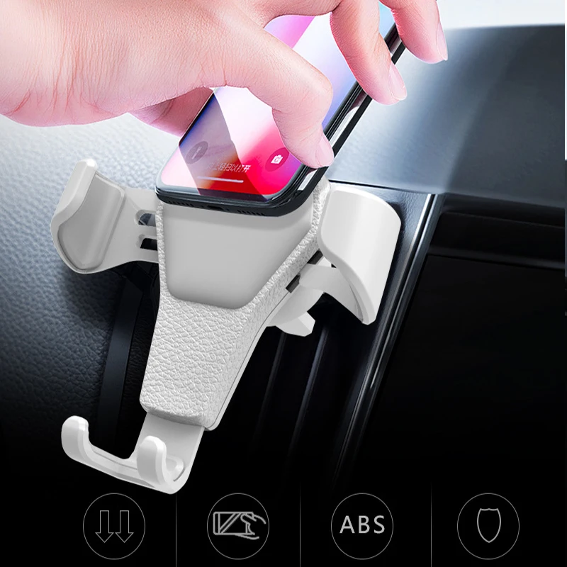 Натуральная кожа держатель на вентиляционное отверстие автомобиля мобильный