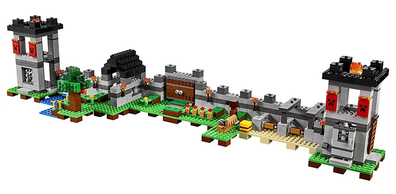 MC minecrafted серии крепость модель строительные блоки комплект Классический