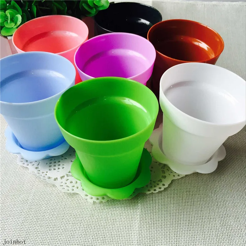 

Colorful plant cake containers cupcake containers with shovel cake tools Plastic flower pot cake Mold