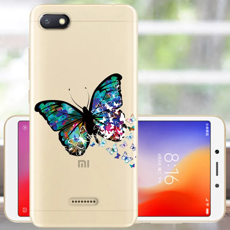 Чехол для Fanatu Xiaomi Redmi 6A, силиконовый чехол для Redmi 6A, мягкий ТПУ чехол-бампер для Redmi 6 A 6A, задняя крышка - Цвет: WCD