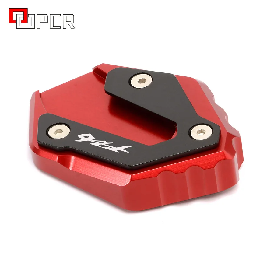 FZ6 logo Red С логотипом для Yamaha XJ6 XJ6N FZ6 FZ6R FZ6S мотоцикл Auminum увеличитель боковой стойки пластины - Цвет: FZ6 logo Red