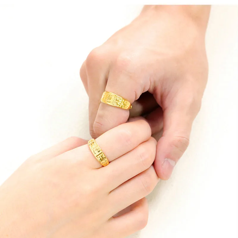 OLOEY простое модное свадебное кольцо влюбленных Персонализированные открытые