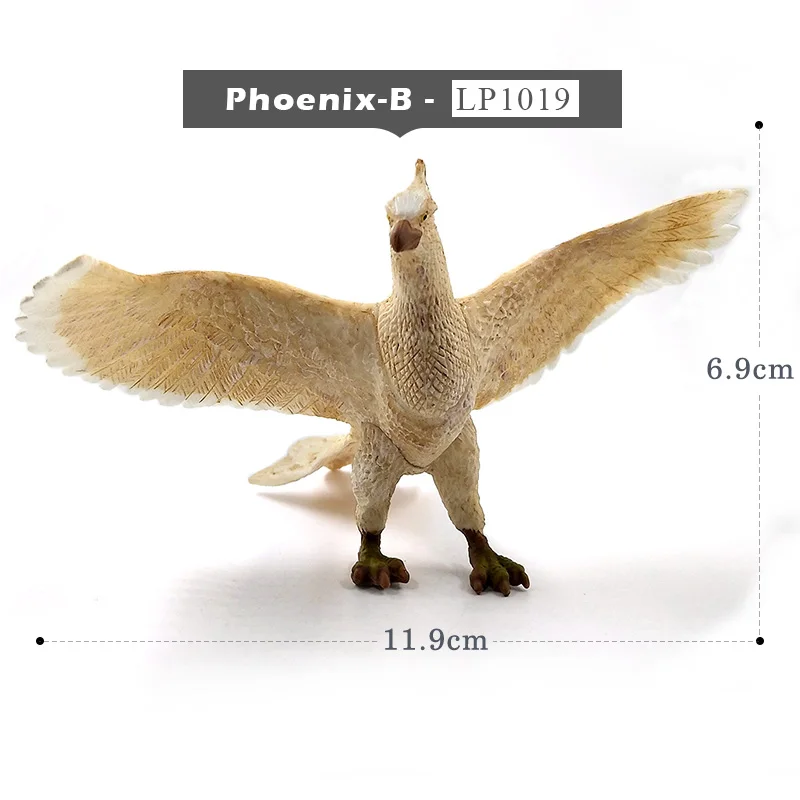 Phoenix-B Птица Феникс Archaeopteryx Статуэтка динозавра имитация животного модель домашнего декора миниатюрное украшение для сада в виде Феи аксессуары - Цвет: Phoenix-B