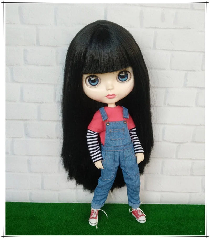 1 шт. Одежда для кукол Blyth футболка с длинным рукавом комбинезон брюки Pullip Azone barbi
