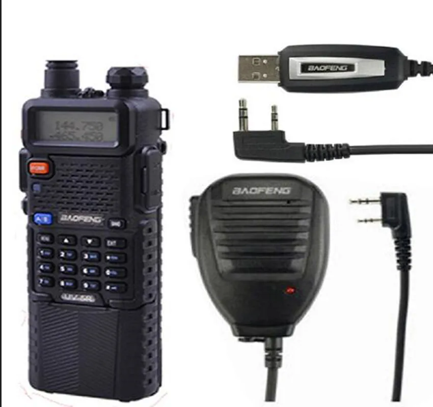 

Pofung Radio Transmitter UV-5R, FM Radio UHF VHF Dual Band,With 3800mAh Li-ion Battery Built+Baofeng Original Cable+speaker Mic