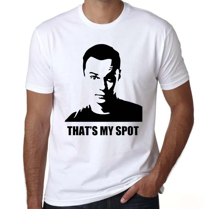 Высокое качество футболка Теория Большого Взрыва This Is My Spot Игры престолов Для