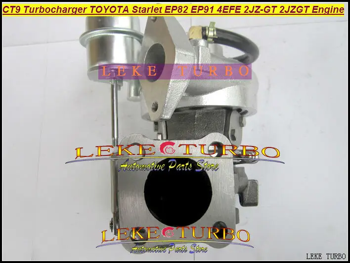 Турбокомпрессор CT9 для TOYOTA STARLET EP82 EP91 4EFE турбокомпрессор с водяным охлаждением 2JZ