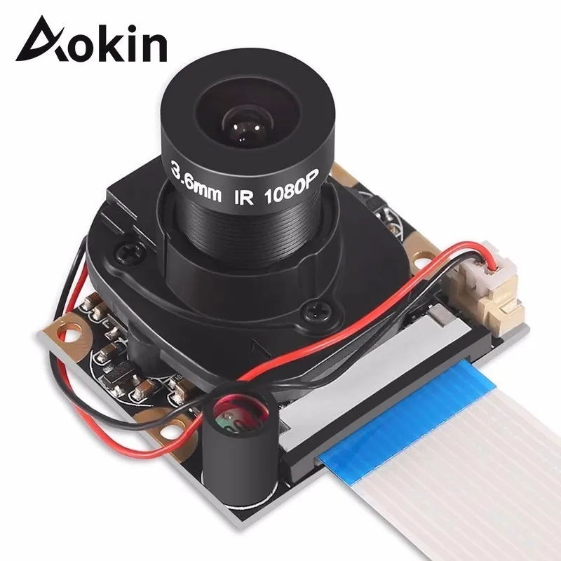 Aokin для Raspberry Pi 3 Model B+ модуль камеры с автоматической ИК-камерой ночного видения 5mp 1080p Hd веб-камера для Raspberry Pi