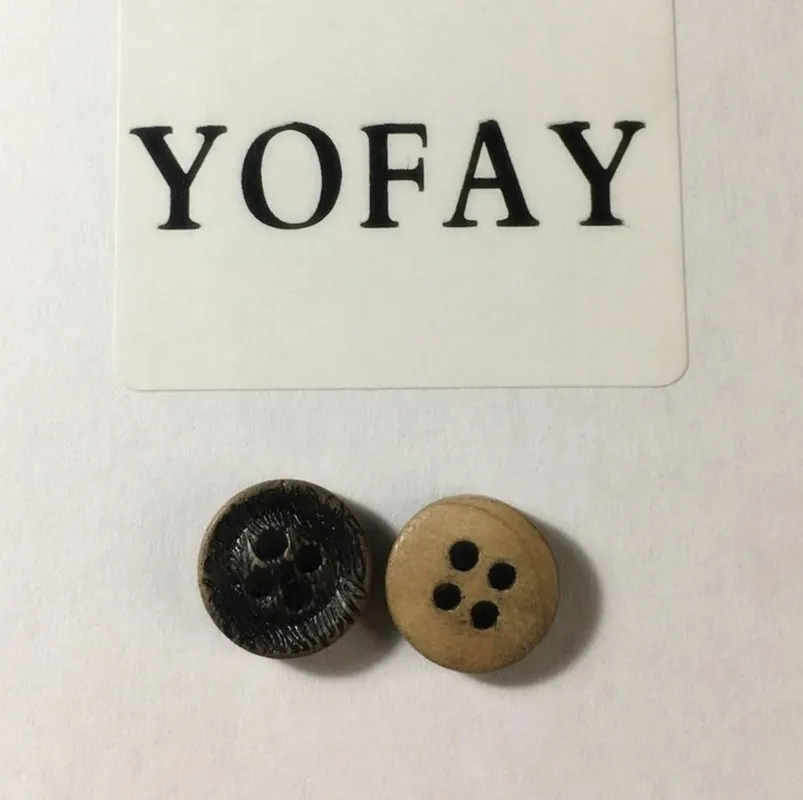 Кокосовая оболочка YOFAY 50 шт./упак. 4 отверстия кнопка для рисования