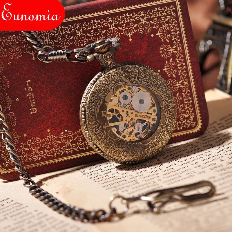 Мужские Винтажные наручные часы с подвеской в виде Эйфелевой башни | Наручные