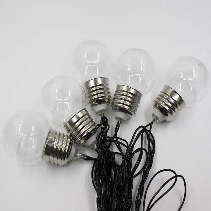 5,8 м, 20 Led, прозрачный шар, гирлянда, светодиодная гирлянда, светильник, ЕС, США, штепсельная вилка, вечерние гирлянды, Рождественский праздничный светильник, Свадебный декор