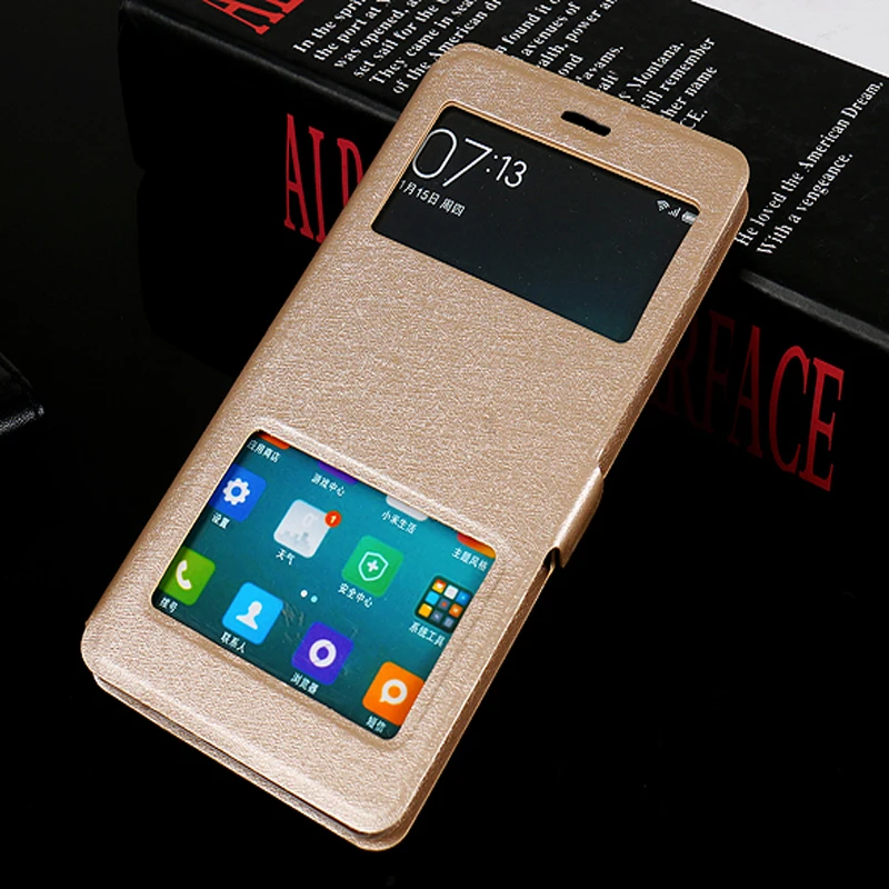 Чехол для Xiaomi mi max 6 44 откидной с открытым окошком чехол из искусственной кожи mimax