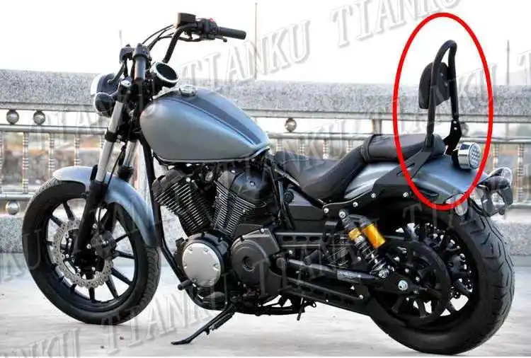 Черная багажная стойка для спинки мотоцикла Yamaha XV950 BOlt XV 950|Системы перевозки| |