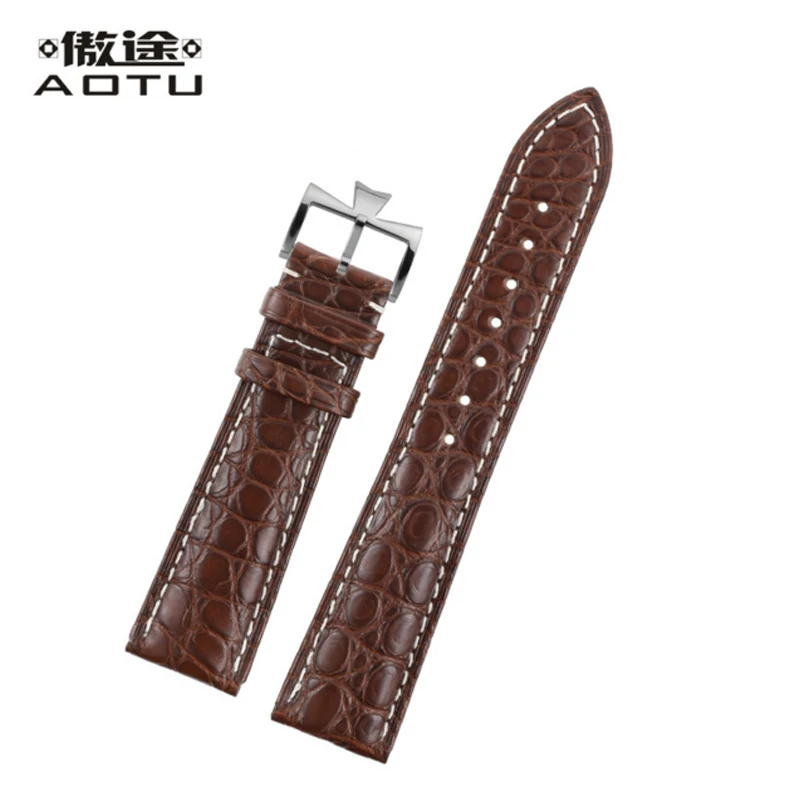 Genuine Leather Watchbands For Vacheron Constantin Patrimony Series Women Watches Strap Crocodile Top Quality Men Watch Band | Наручные