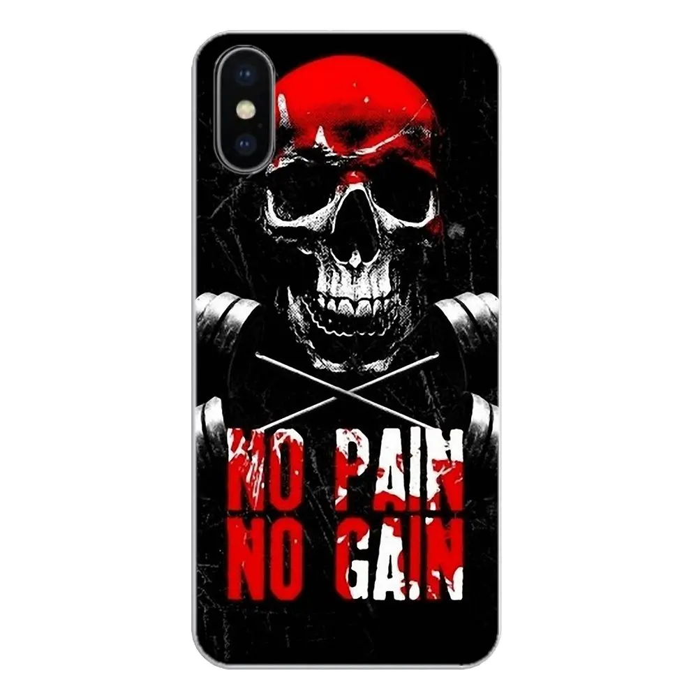 no pain gain Gym and Fitness Quotes Poster For Samsung Galaxy Note 8 9 S9 S10 A8 A9 Star Lite Plus A6S A9S Soft Silicone Case |