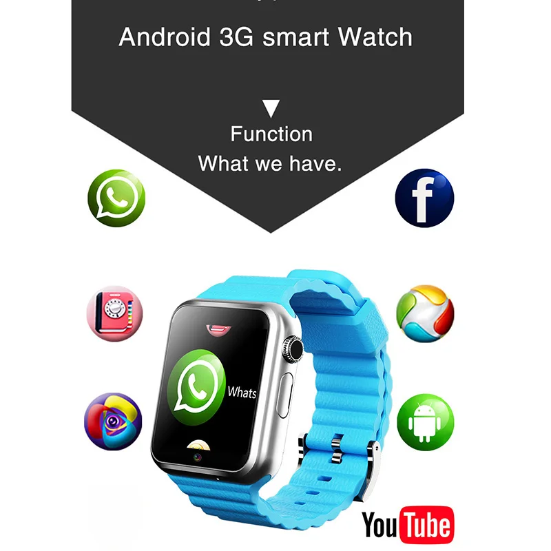 3G Смарт часы SIM Камера Smartwatch Wifi для Android смартфона сенсорный экран MTK6572|Смарт-часы|