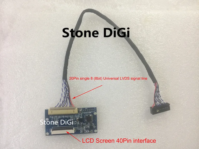 Новая плата для преобразователя LVDS 20Pin в 40Pin 7 8 дюймового ЖК дисплея бесплатная