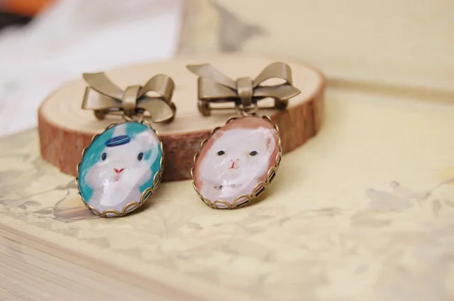 Милый кролик Зайка брошь с альпакой Шпильки Модные броши в форме животных лучшие