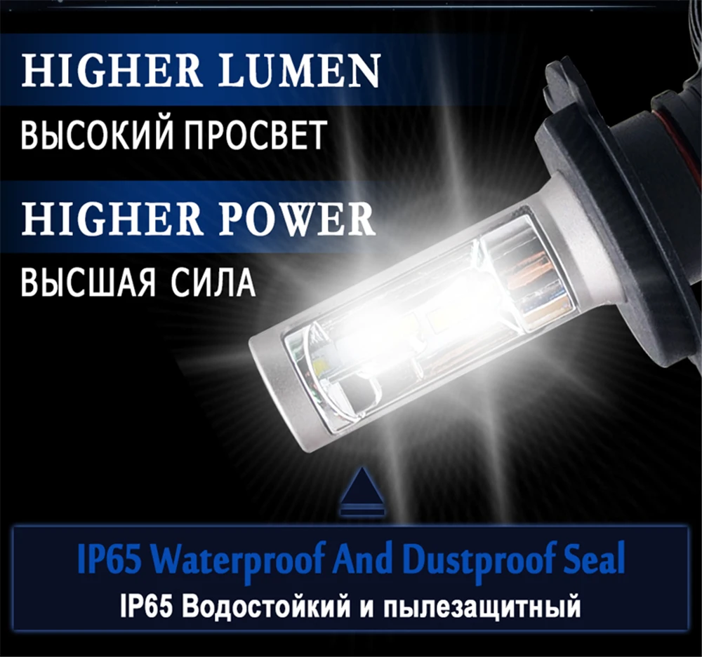 H4 H7 светодиодный H1 H3 H8 H9 H11 9006 9005 Авто головной светильник лампы CSP чип-диод 50 Вт 8000LM автомобильных противотуманных фар с возможностью креативного светильник 6500K светодиодный светильник 12V