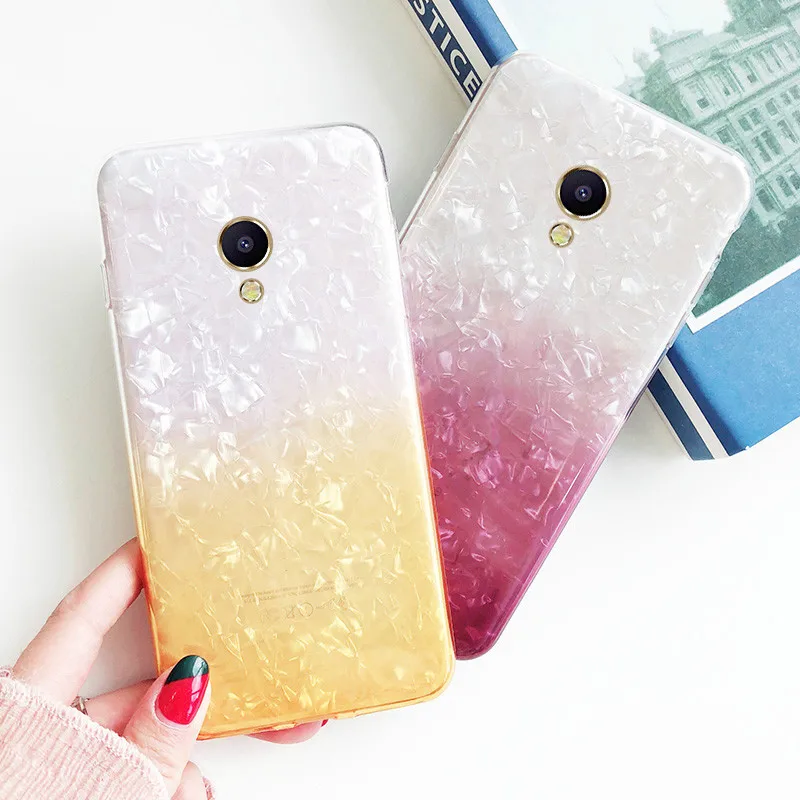 Горячий цветной градиентный мягкий чехол для телефона Meizu M5S M5C M5 M3 M3S Note 3 5 M5A